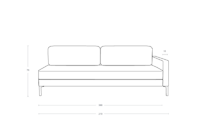 Dimensoes do produto sofa cama cc